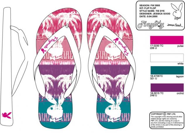Image of a footwear print design example