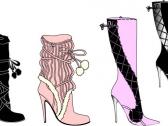 Image of a sexy clubwear boots design